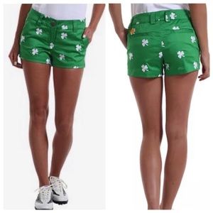 🆕 Loudmouth Ladies Shamrock Shorts Size 8 🍀